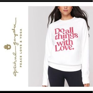 Things Old School  Savasana Pullover. Spiritual Gangster -BNWT